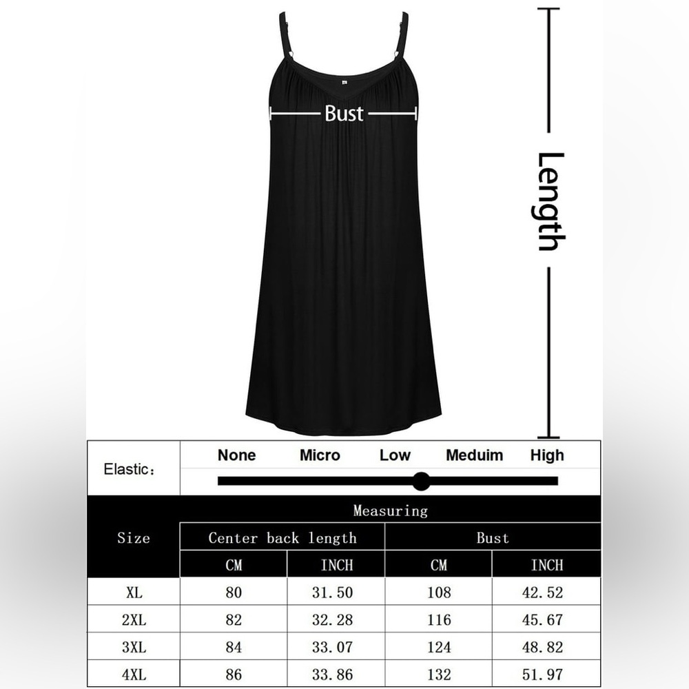 Plus Size Chemise Soft Sexy Sleepwear Pleated Nightgowns Loungewear nwt - Picture 7 of 8